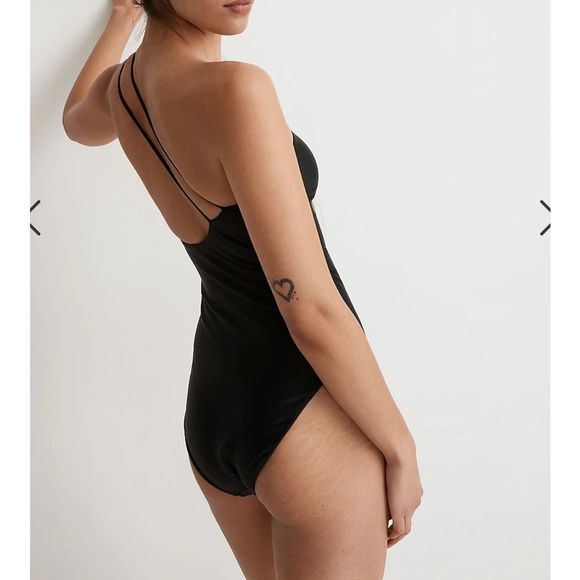 J. Crew Double-Strap One-Shoulder One-Piece Swimsuit - Picture 3 of 8